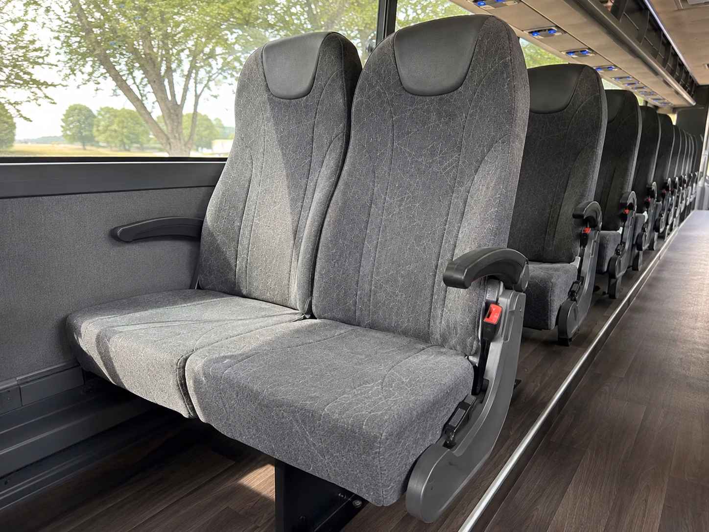 brownsville charter bus interior